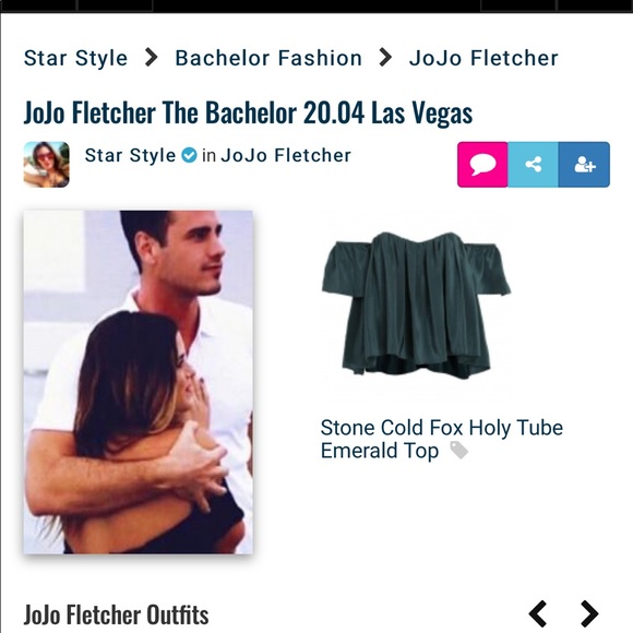 Stone Cold Fox Tops - Stone Cold Fox Holey tube top ASO JoJo Fletcher